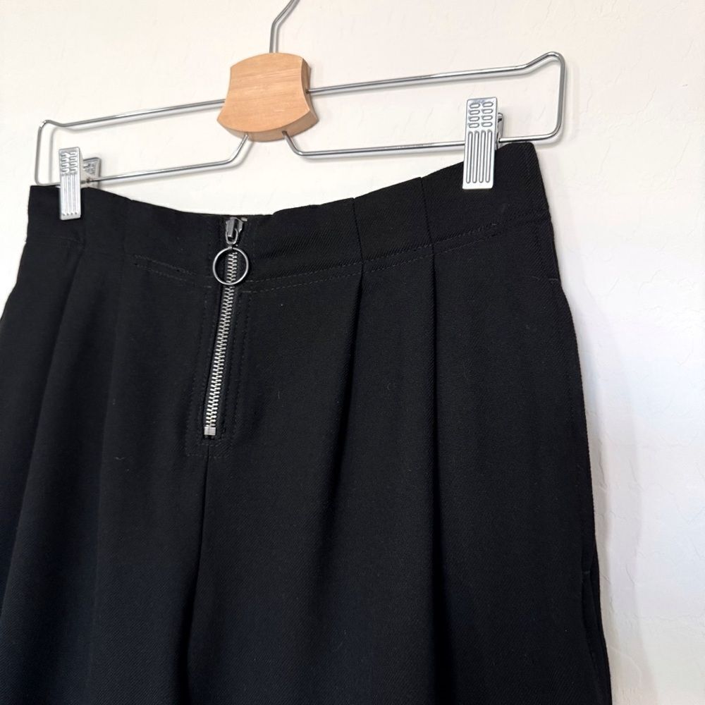 GAP High Rise Cropped Wide-Leg Pants in Black Size 4 Tall - Picture 7 of 10